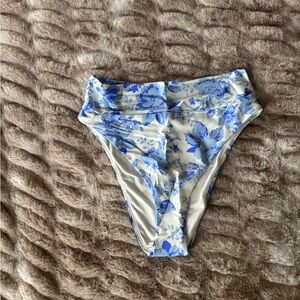 Aerie Blue Floral Bikini Bottom
